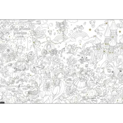 Coloriage géant Monde Féérique - 80 x 120 cm - Bouchut