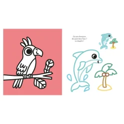 Coloriages à bords pailletés - Gaspard le guépard - par Grandgirard Mélanie