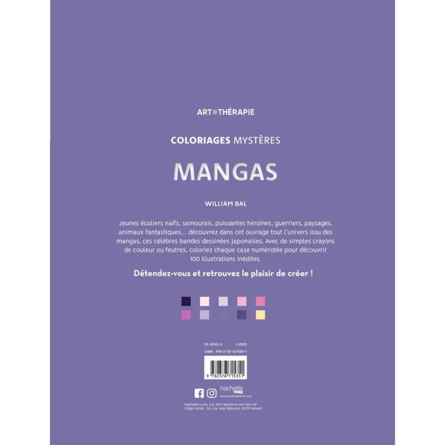 Coloriages mystères - Mangas