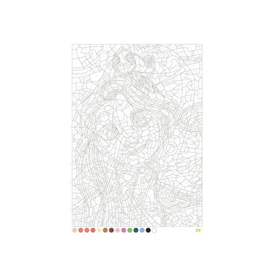 Coloriages mystères Disney - Portraits (trompe l'oeil) - Disney - par Perez Christophe-Alexis