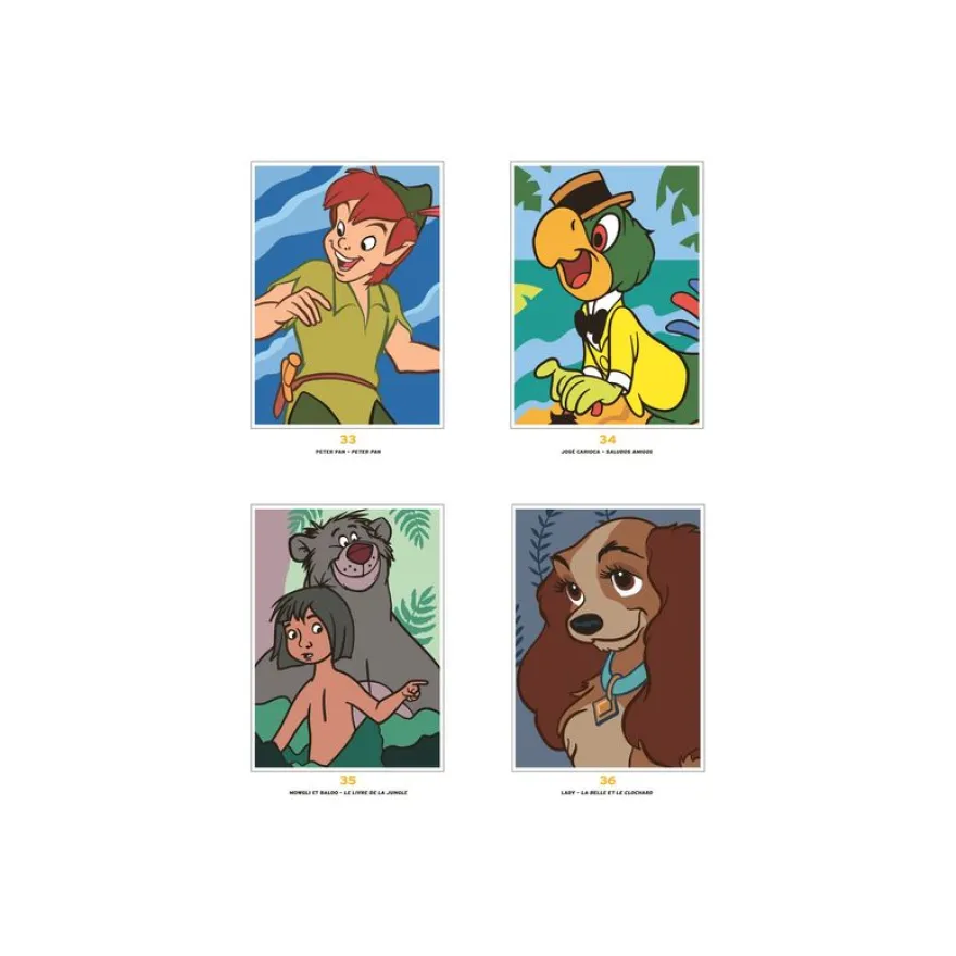Coloriages mystères Disney - Portraits (trompe l'oeil) - Disney - par Perez Christophe-Alexis