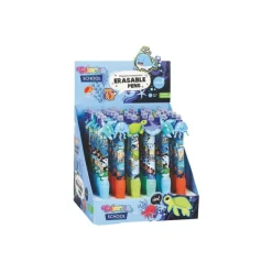 Colorino School - Stylo à bille effaçable monde marin - encre gel - bleu - avec gomme