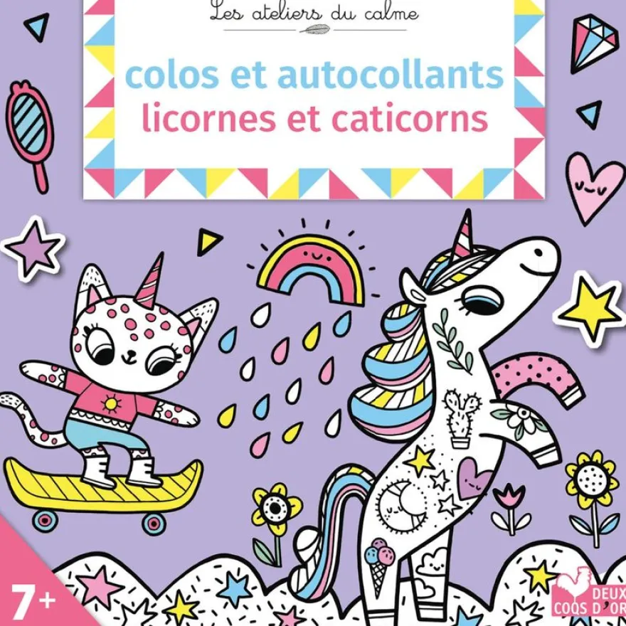 colos et autocollants licornes et caticorns