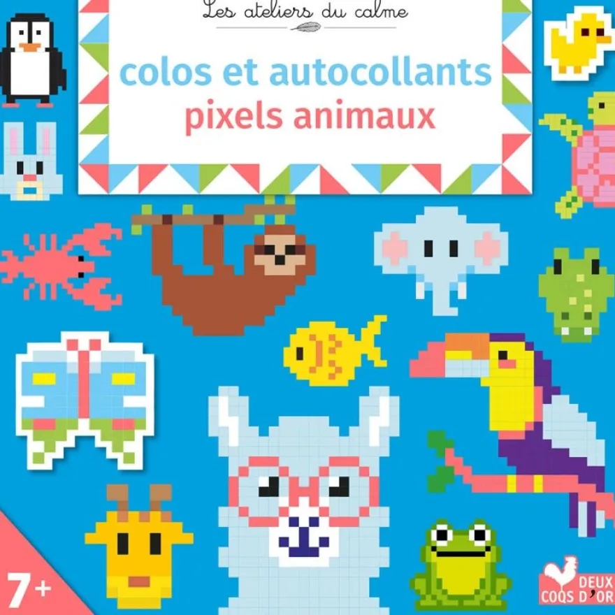 colos et autocollants pixels animaux