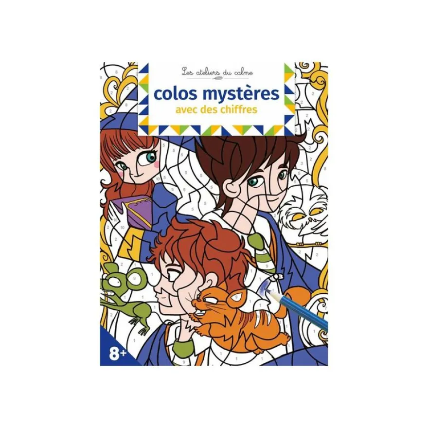Colos mystères avec des chiffres - livre à colorier