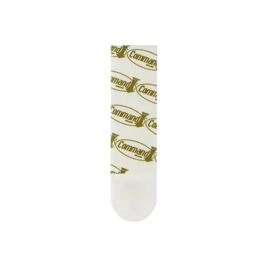Command - 4 paires de languettes accroche-tableaux - moyen - 19 x 70 mm - blanc