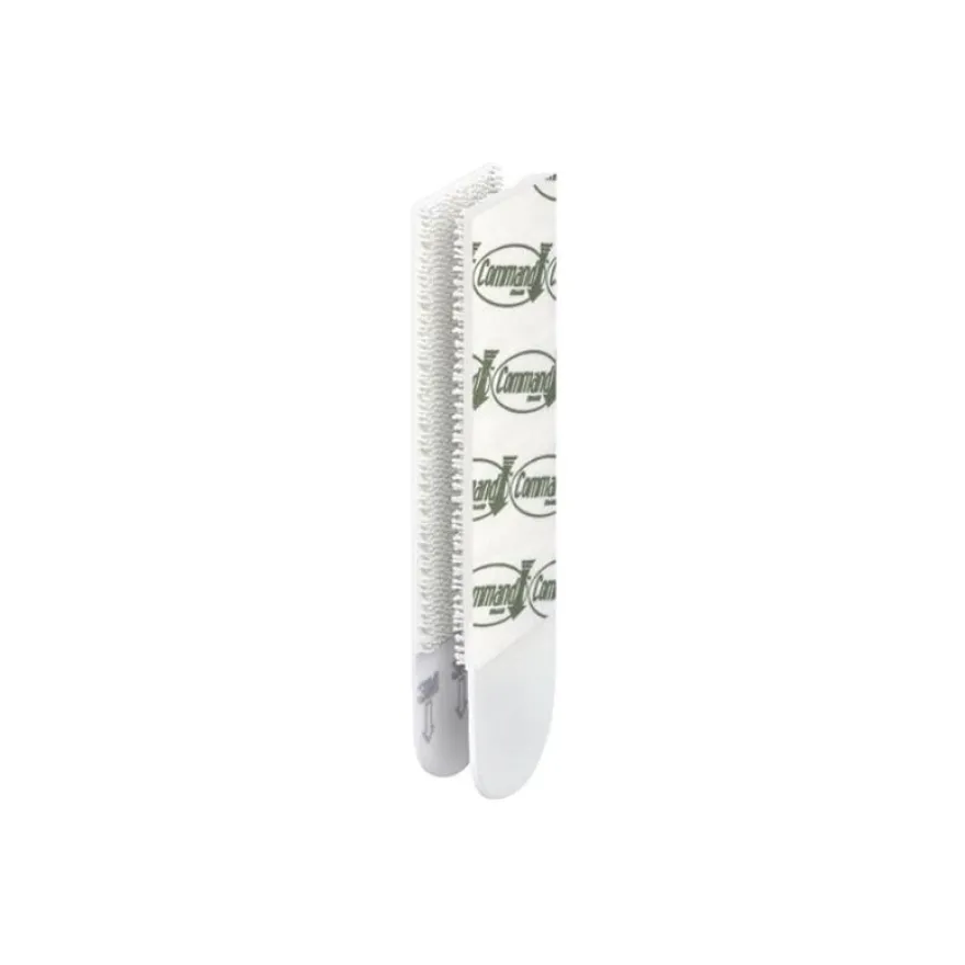 Command - 4 paires de languettes accroche-tableaux - moyen - 19 x 70 mm - blanc