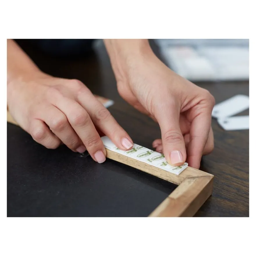 Command - Languettes accroche-tableaux - 4 paires - petit - blanc