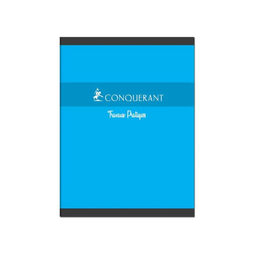 Conquérant - Cahier de travaux pratiques (TP) - 24 x 32 cm - 96 pages - grands carreaux (Seyes)