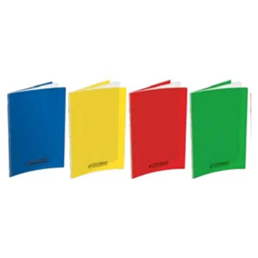 Conquérant Classique - Cahier polypro 24 x 32 cm - 48 pages - grands carreaux (Seyes) - disponible dans différentes couleurs