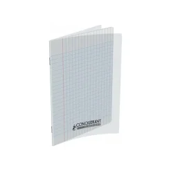 Conquérant Classique - Cahier polypro 24 x 32 cm - 48 pages - grands carreaux (Seyes) - transparent