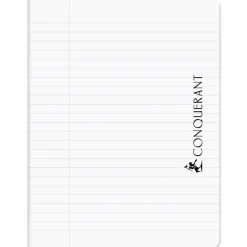 Conquérant Classique - Cahier Polypro - 17x22 - 96 pages - Ligné 8MM - Transparent