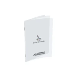 Conquérant Classique - Cahier de dessin polypro 24 x 32 cm - 96 pages blanches - transparent