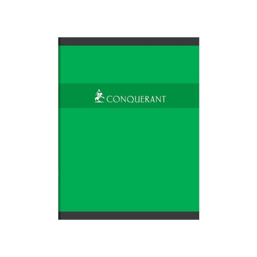 Conquérant Sept - Cahier 17 x 22 cm - 96 pages - petits carreaux (5x5mm) - disponible dans différentes couleurs
