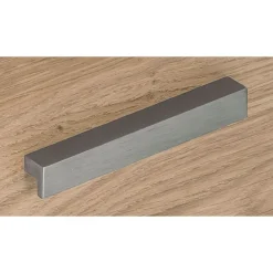 Console mobile LEVEL/STEELY/WOODY - L120 x H63 x P60 cm - 2 tiroirs dont 1 DS - coté anthracite - finition façade et dessus imitation Chêne gris