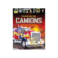 Construis tes camions - Construis… avec des autocollants - par Tudhope Simon - livre d'activités