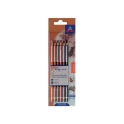 Conté à Paris - Pack de 6 crayons esquisse sanguine - couleurs assorties