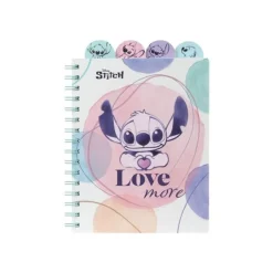 CoolPack Disney - Cahier de notes - A5 (148 x 210 mm) - 100 feuilles / 200 pages - carré - stitch