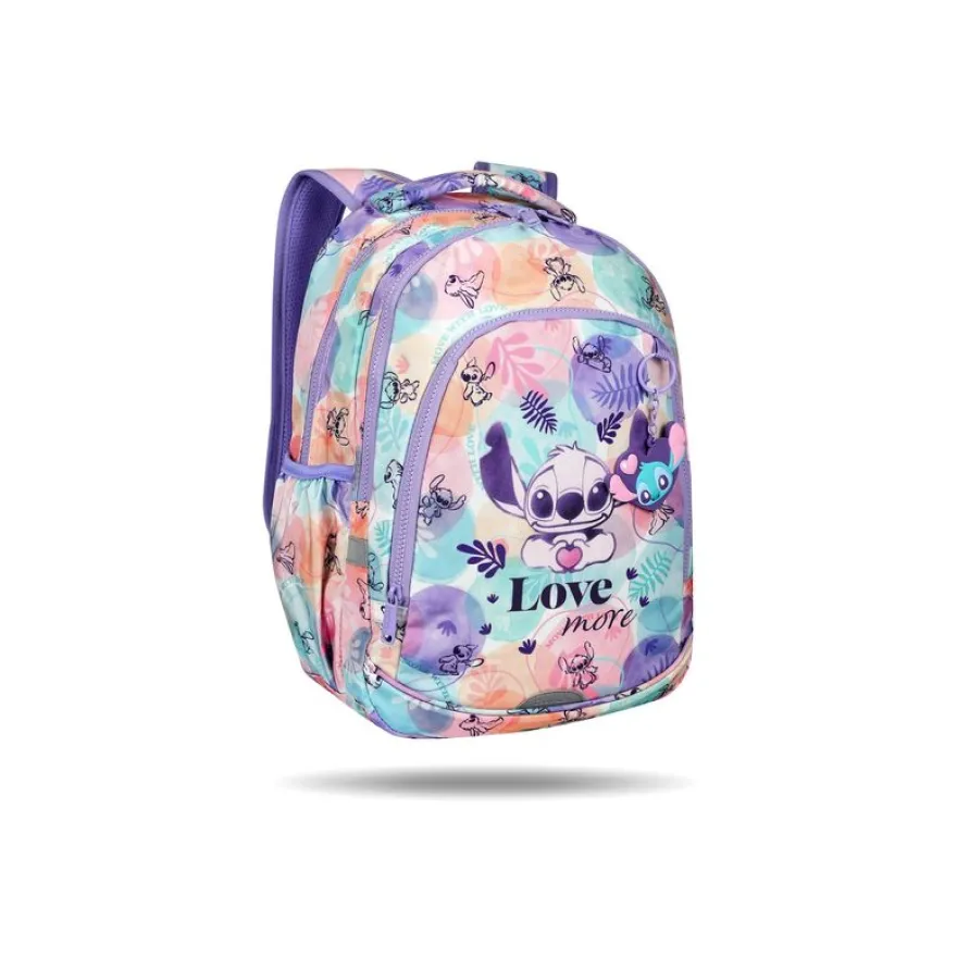 CoolPack PRIME - Sac à dos scolaire Stitch Pastel - Léger et compact - Tissu déperlant