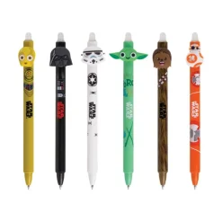 CoolPack Star Wars - Stylo effacable - non permanent - bleu - 0.5 mm - rétractable - avec gomme