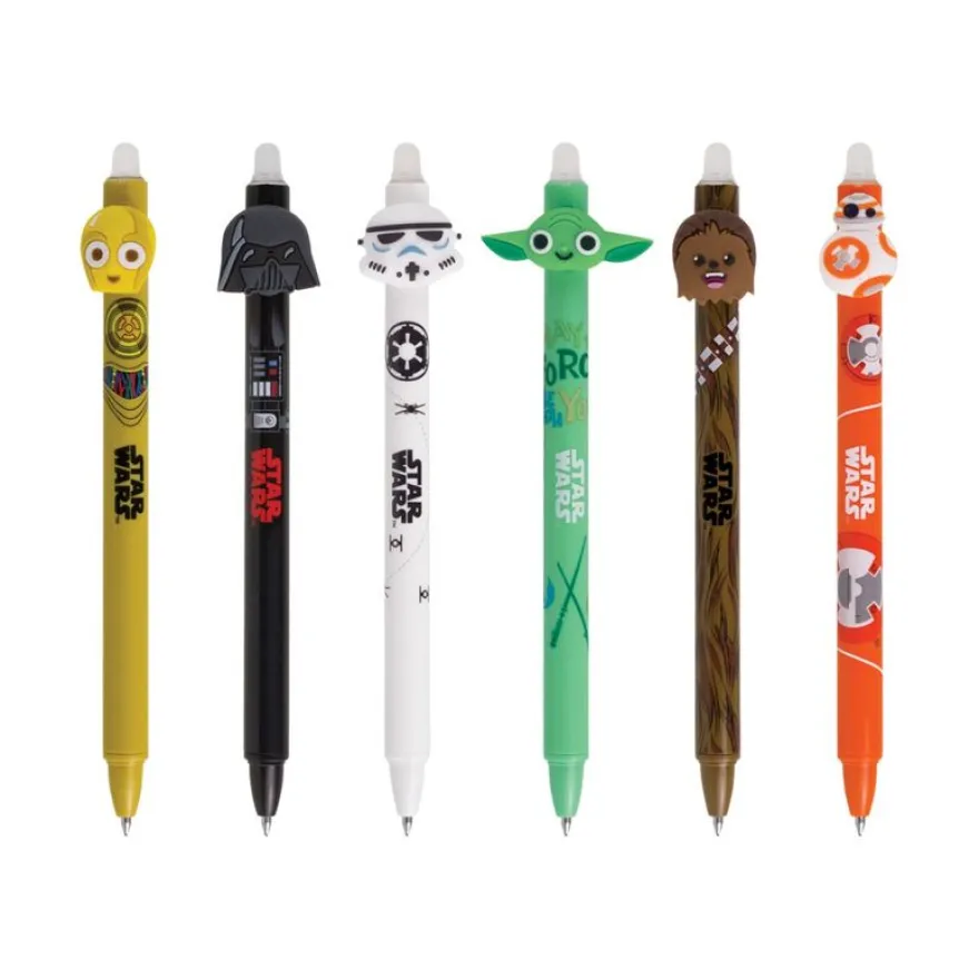 CoolPack Star Wars - Stylo effacable - non permanent - bleu - 0.5 mm - rétractable - avec gomme