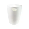 Corbeille à papier Exacompta ECOBIN 15L – Blanc - Polypropylène Recyclé - Certifié Ange Bleu - Poignées Intégrée