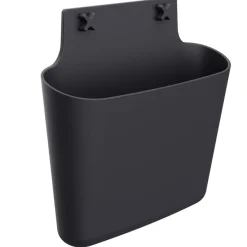 Corbeille murale XL - H 38,5 x L 40 x P 11,5 cm - noir