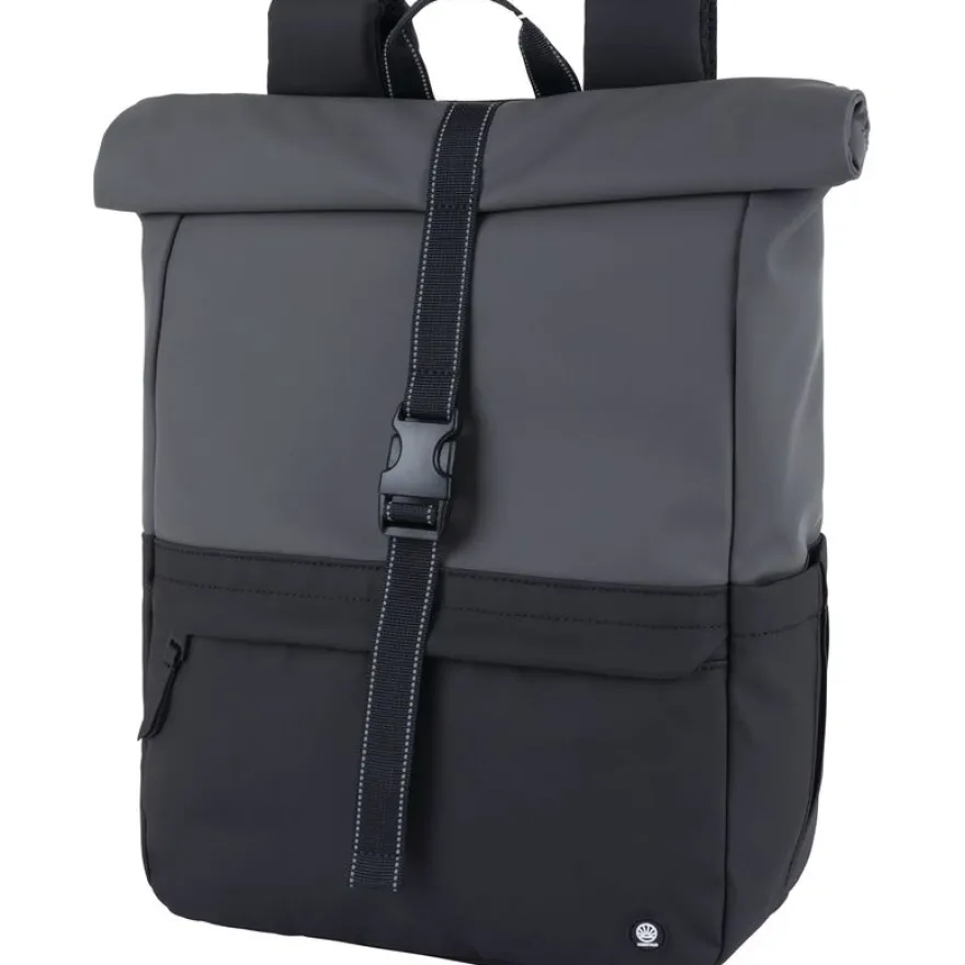 Cork - sac à dos ordinateur roll-top 15,6'' - gris et noir