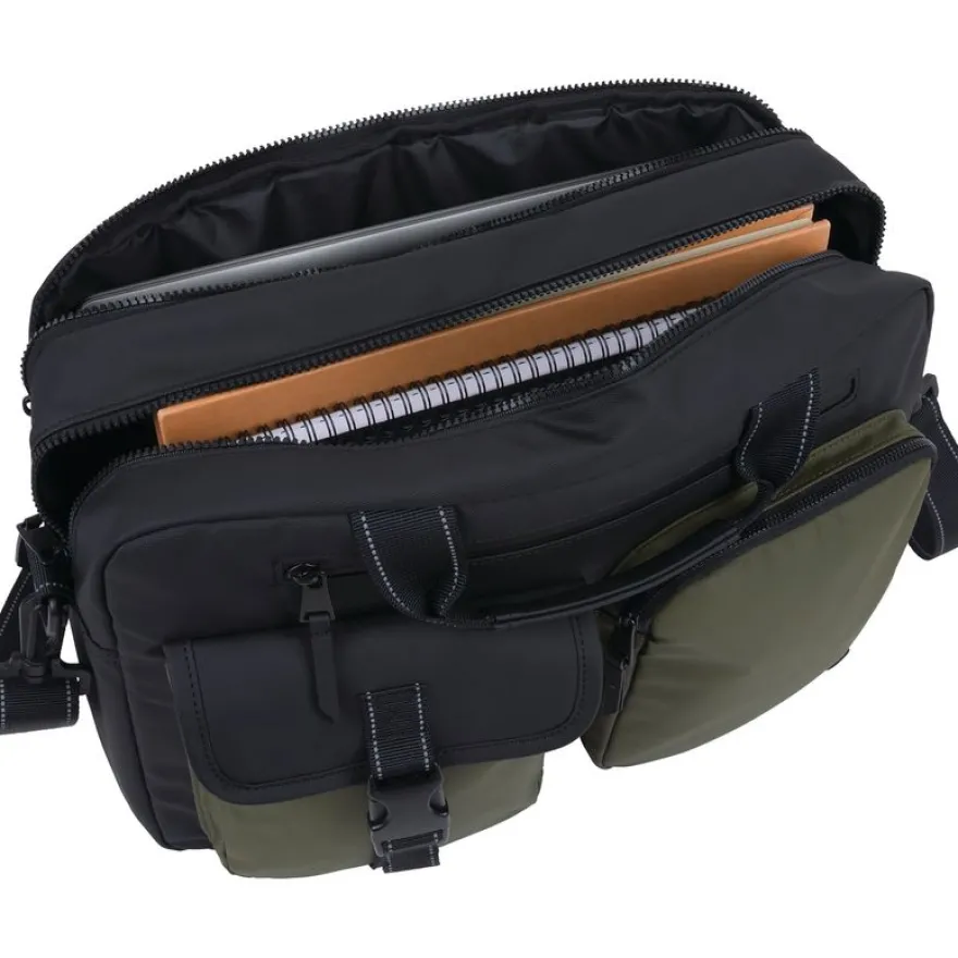 Cork - sacoche ordinateur 15,6'' - noir et vert