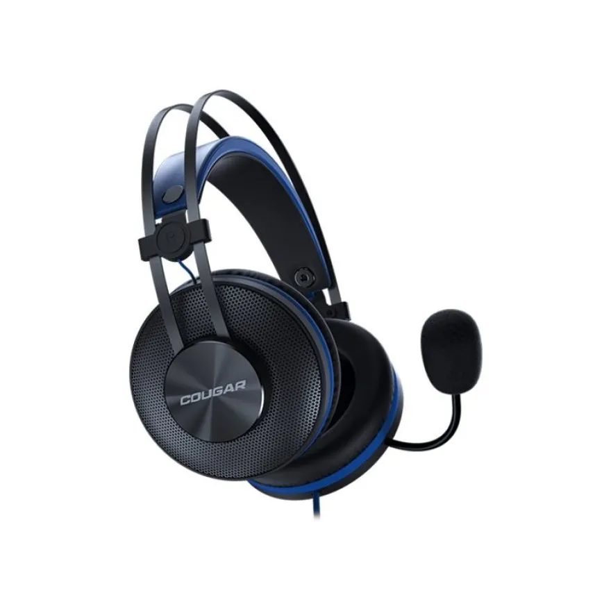 COUGAR IMMERSA ESSENTIAL - casque filaire avec micro - noir et bleu