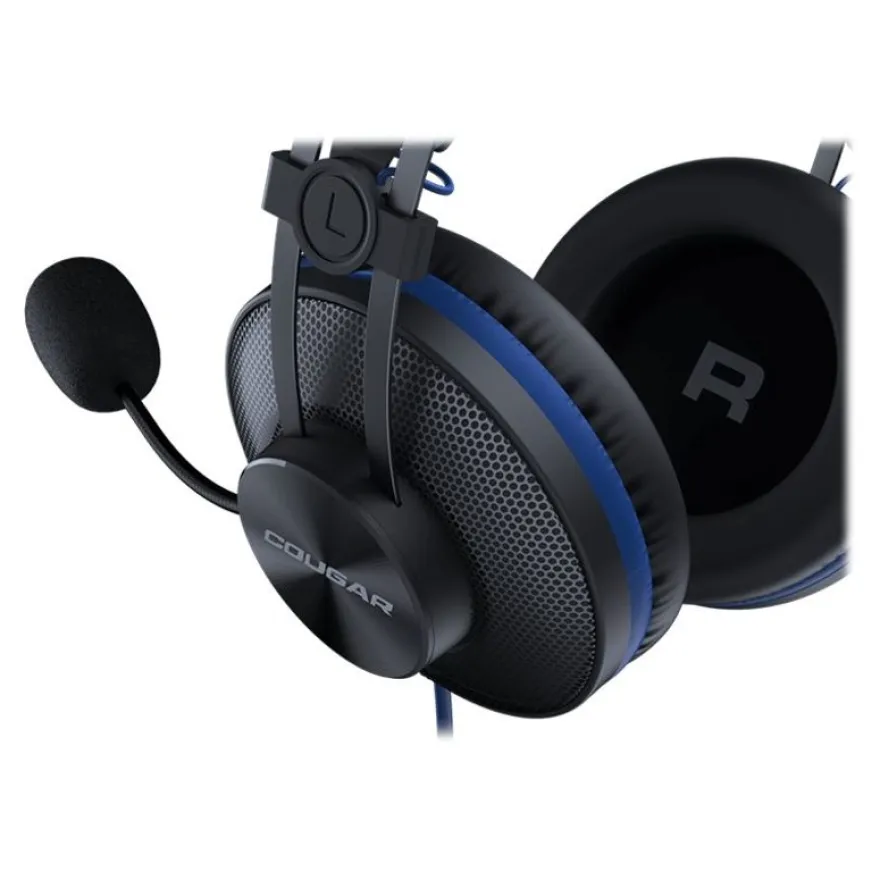 COUGAR IMMERSA ESSENTIAL - casque filaire avec micro - noir et bleu