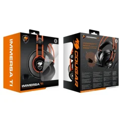 COUGAR Immersa ti - Casque gamer filaire avec micro - noir / orange
