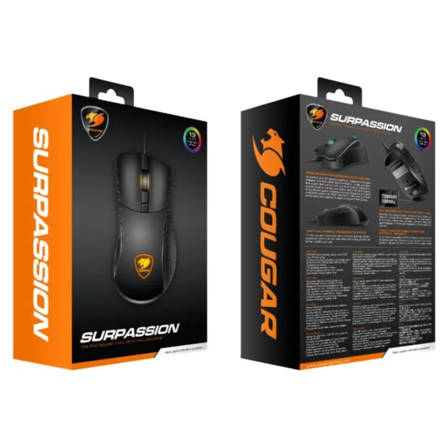 Cougar Surpassion - souris gaming filaire - noir