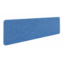 Écran de séparation acoustique pour bureau (sans support de fixation) - L180 x h40 cm - bleu denim