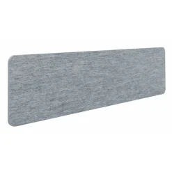 Écran de séparation acoustique pour bureau (sans support de fixation) - L160 x h40 cm - gris chiné