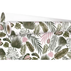 Créastyl - Papier cadeau kraft - 69 cm x 50 m - 60 g/m² - tropical