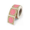 Créastyl - Étiquettes cadeau "Dites le avec des fleurs" - 4 cm x 3.5 cm