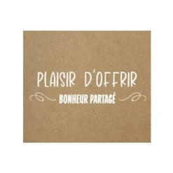 Créastyl Offrecer - Étiquettes cadeau "plaisir d'offrir" - 40 cm x 35 cm