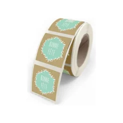 Créastyl Simple - Lot de 500 Etiquettes "Bonne féte" - 4 cm x 3.5 cm