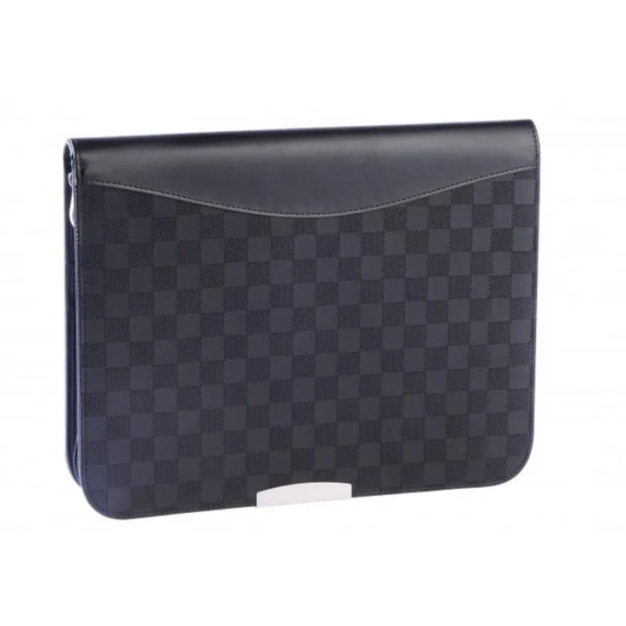 Cristo Damier - Conférencier A4 zippé - noir
