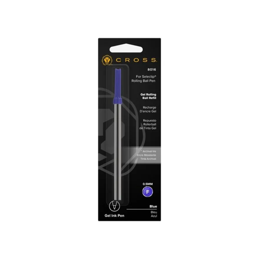 Cross - Recharge - bleu - encre gel - 0.5 mm - fin