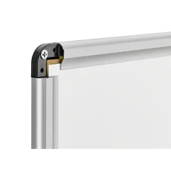 DAHLE - Tableau blanc laqué 90 x 120 cm - magnétique - cadre alu renforcé