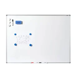 DAHLE - Tableau blanc laqué 120 x 180 cm - magnétique - cadre alu renforcé