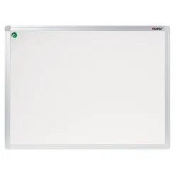 DAHLE - Tableau blanc émaillé 100 x 200 cm - magnétique - cadre alu renforcé