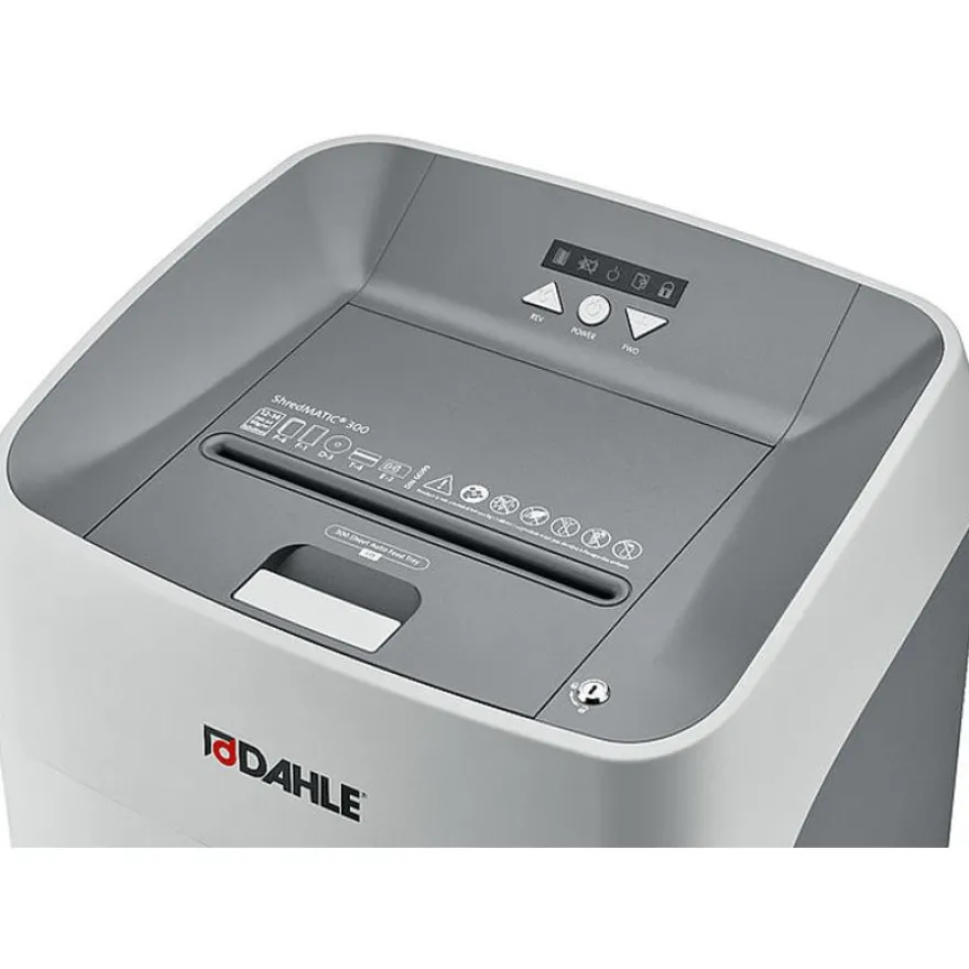 Dahle ShredMATIC 35314 - destructeur de documents coupe croisée - 300 feuilles - Corbeille 40 litres