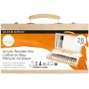 Daler-Rowney - Valisette en bois avec peintures acryliques