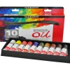 Daler-Rowney Graduate - 10 tubes peinture à l'huile - couleurs assorties - 38 ml