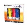 Daler-Rowney Graduate - 5 Tubes peinture acrylique - couleurs assorties - 120 ml