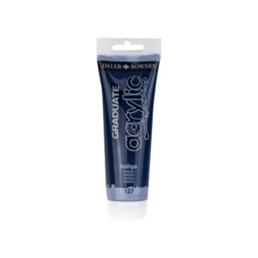 Daler-Rowney Graduate - Peinture acrylique - 120 ml - indigo