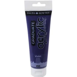 Daler-Rowney Graduate - Peinture acrylique - 120 ml - violet cadmium